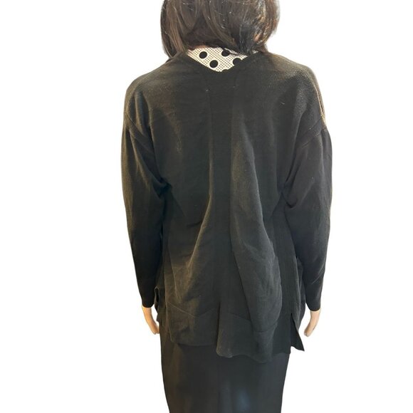 (6 for $25)Time and Tru Long Sleeve Black Open Front Cardigan size small - Picture 4 of 5